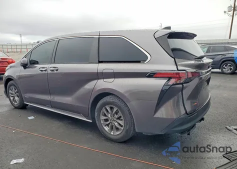 2021 Toyota Sienna Xle из США, поврежденный, VIN 5TDYRKEC5MS004300